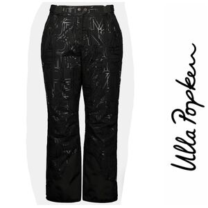 ULLA POPKEN Letter Print Triple Function Fully Lined Ski Pants Size 3X NWT